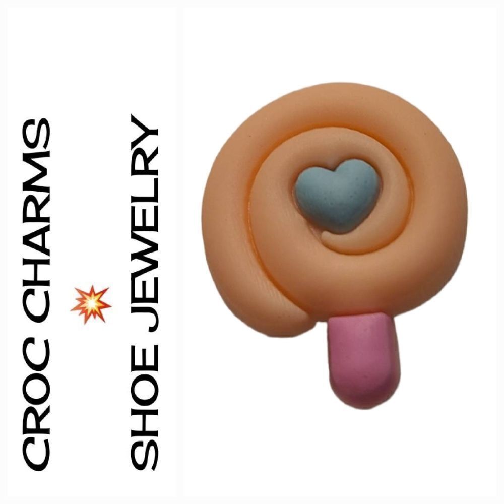 6/$20 Croc Charm 🌟 Lolly Lollipop Kawaii Candy Treat Jibbitz Clog Shoe Jewelry